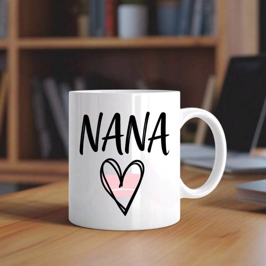 INGIFTA NANA Mug, 1 Piece, 11 Oz, Double-Sided Printed Ceramic Mug. NANA Gift. Nana Coffee Cup. Nana Gift. Mother's Mug. Grandma Gift. Mother's Day Gift. Nana Gift Idea. - White 白色 - 查看 1