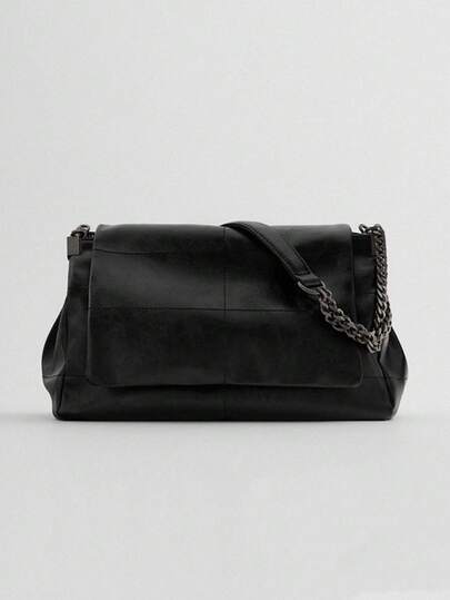 Vintage France Large Capacity Shoulder Bags For Women PU Leather Fashion Women Shoulder Messenger Crossbody Bag Designer Handbag