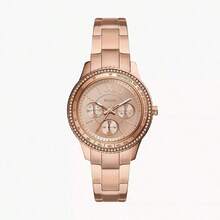 Fossil Stella Sport 玫瑰金表盘女士模拟腕表 ES5106 - 玫瑰金 - 查看 9