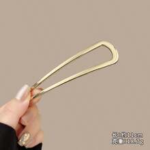 1个U型金属发夹，适合日常佩戴，奢华合金U型发夹，发髻固定器，女士发饰，发髻延长器，发型发夹，夏季、假日、旅行 - 彩色 - 查看 6