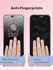 3片装磨砂防窥陶瓷屏幕保护膜,兼容 17/Air/17 Pro/17 Pro Max/16 Pro Max/16 Pro/16 Plus/16/15 Pro Max/14 Pro Max/13/12/11系列,全覆盖,防指纹,防摔,防刮花 - 黑色 - 查看 7