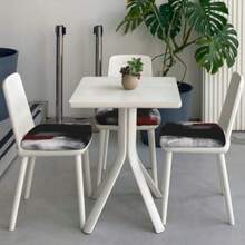 Juego de 2 fundas de asiento para sillas de comedor color rojo y negro fundas protectoras modernas abstractas elásticas para sillas de comedor fundas de cojín extraíbles para cocina y oficina - Rojo Negro - Ver 4