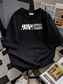 Women T-Shirt Print JDM Drift Legends Akina Speed Starts T Shirt Long Or Short Sleeves - 黑色 - 查看 2