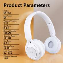 2026新款重低音无线耳机，便携式可折叠音乐耳机，骑行跑步休闲无线耳机，游戏全耳式无线耳机，TYPE-C充电 - 查看 5