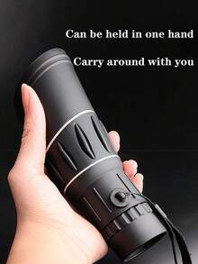 1pc Outdoor Handheld Monocular Telescope With Phone Holder, 16x52 High Magnification High Definition Telescope, Low Light Night Vision - Multicolor - View 8