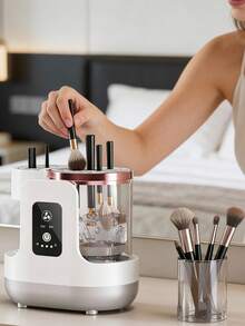 1pc Multi-Functional 2-In-1 Electric Makeup Brush Cleaner & Dryer, Automatic Rotating Brush Washing, Cleaning & Drying, USB Powered Makeup Brush Cleaning Tool, Perfect Gift - Multicolor - View 13