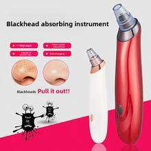 Electric Silicone Facial Cleansing Device - 2-In-1 With Red & Blue Light Therapy USB Portable - View 6