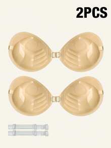 2pcs/1pc Invisible Lift Bra, Small Size Bust Enhancing Adhesive Bra, Women Bras And Bra Accessories - Multicolor - View 8