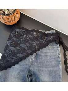 1件装女士网纱透视束腰连体衣，休闲宫廷风塑身衣，适合日常穿着 - 杏色 - 查看 5