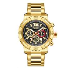 Quartz Watch LIGE Men's Watch Business Stainless Steel Watch Men's Sports Luminous Waterproof Large Dial Watch + Box - Black - View 13