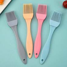 1 Pack 1/2/5/10pcs Small Household Barbecue Oil Brushes Made Of Silicone Material, Heat-Resistant, And Easy To Clean - Color - View 1