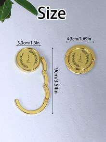 Custom Name Foldable Purse Hook, Elegant Minimalist Table Handbag Hanger For Restaurant Desk Cafe Travel Organizer, Personalized Bag Hook Gift For Birthday Wedding Party Or Holiday Surprise, Stylish Purse Holder Accessory, Customized Handbag Hook, Customizable Bag Hanger Decor - Style a - View 2