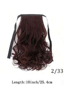 Women's Wig Short Curly Hair Ponytail Bandage Type Big Wave Short Wig Ponytail Short Ponytail Braid, Clip Type Pear Curl Medium Long Wig Braid, Natural And Lifelike. - Multicolor - View 39