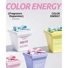 1个能量马卡龙礼盒，简约香氛蜡烛，大容量固体香氛，理想礼物 - 多色 - 查看 10