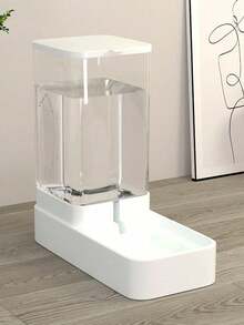 2-In-1 Automatic Pet Feeder And Water Dispenser, Tilted Design With Gravity-Fed Food And Water Dispensers, Suitable For Cats And Dogs, Large Capacity For Short-Term Travel, Detachable For Easy Cleaning - 3.3L - View 9