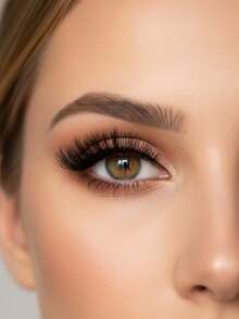 7 Pairs Natural Thick False Eyelashes, Fluffy And Slender, Suitable For Daily Wear, Manga Style, Travel Essential, Strip False Eyelashes, Eyelashes, False Eyelashes, False Eyelashes - Black - View 12