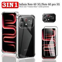 三合一 Note 60 透明防震保护壳 + 屏幕保护膜 + 摄像头镜头膜，防刮全包保护套装，适用于 Note 60 Pro 5G - 3-IN-1 - 查看 1