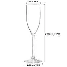 5oz Copas de champán irrompibles de acrílico, copas de champán transparentes reutilizables, elegantes vasos de martini de plástico - perfectos para cócteles, champán y postres - reutilizables, copas para mousse - Ver 10