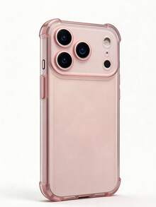 Luxury Matte Transparent Shockproof Protective Case, Suitable For IPhone 17 17 Pro Max, 17 Pro, 17, 16 Pro Max, 15, 14, 13, 12 Pro Max, 11, Anti-Drop Back Cover - Transparent Powder - View 5