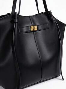 Women's Fashion Shoulder Bag, Crossbody Handbag, Multifunctional Special Edition, Elegant Design, Large Capacity, Durable, Lightweight, Suitable For Work, Travel, Business, Can Hold Cosmetics - Black - View 5