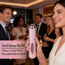 1pcs 5ml Portable Refillable Perfume Atomizer Spray Bottle Fragrance Pump With Travel Case - Xem 8