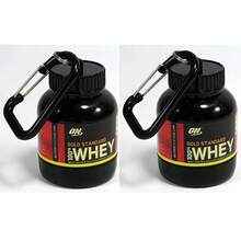 1pc/2pcs 100ml Leak-Proof Plastic Protein Powder Container With Carabiner (Included), Sporty Black Mini Round Canister With Carabiner Design For Protein Powder Storage, Suitable For Fitness, Outdoor Activities, Commuting - View 8