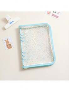 A5 Full Zip Budget Planner Wallet, PVC Transparent Loose-Leaf Cover, 3" Photo/Card Holder Album - A5 - View 17