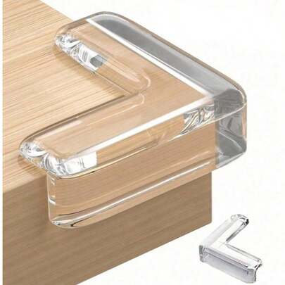 Bộ 10 miếng đệm bảo vệ góc, miếng bảo vệ góc đồ nội thất trong suốt và miếng đệm an toàn cạnh, thích hợp cho các cạnh và góc sắc nhọn - Miếng bảo vệ có thể tái sử dụng.