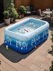 3-Layer Durable PVC Inflatable Swimming Pool - Portable Foldable For Backyard, Garden, Camping In Summer, Various Sizes, Suitable For Parties, Music Festivals And Outdoor Entertainment, New Year-Halloween-Christmas Holiday Gift - Glacier Secret Realm - View 8