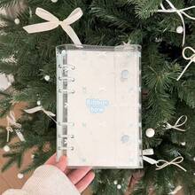 A6 Double Buckle Bowknot Star Transparent PVC Soft Cover Loose-Leaf Sticker Memo Pad, Suitable For Scrapbooking, Bullet Journaling, Instant Camera Album, Sticker Collection, Note Taking, Transparent PVC, Double Buckle Design, Bowknot Star, Soft Shell Protection, Detachable Loose-Leaf, Portable And Stylish, Multi-Functional Storage - Rectangle - View 8
