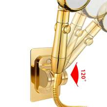 1pc Adjustable Shower Head Holder, Bathroom Drill-Free Shower Rack, Wall-Mounted Shower Bracket, Universal Shower Head Base, Bathroom Accessory - No-drill Bracket - View 3