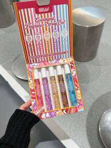 5PCS Gift Box Fragrance Spray Set, Limited Edition Gourmand Fragrance Mist, Long-Lasting Natural Sweet Scent,Portable Air Freshener For Home,Bedroom, Bathroom, Ideal For Dates, Parties, Vacations, Daily Use, Perfect Gift For Women, Friends And Family - Gift Set - View 5