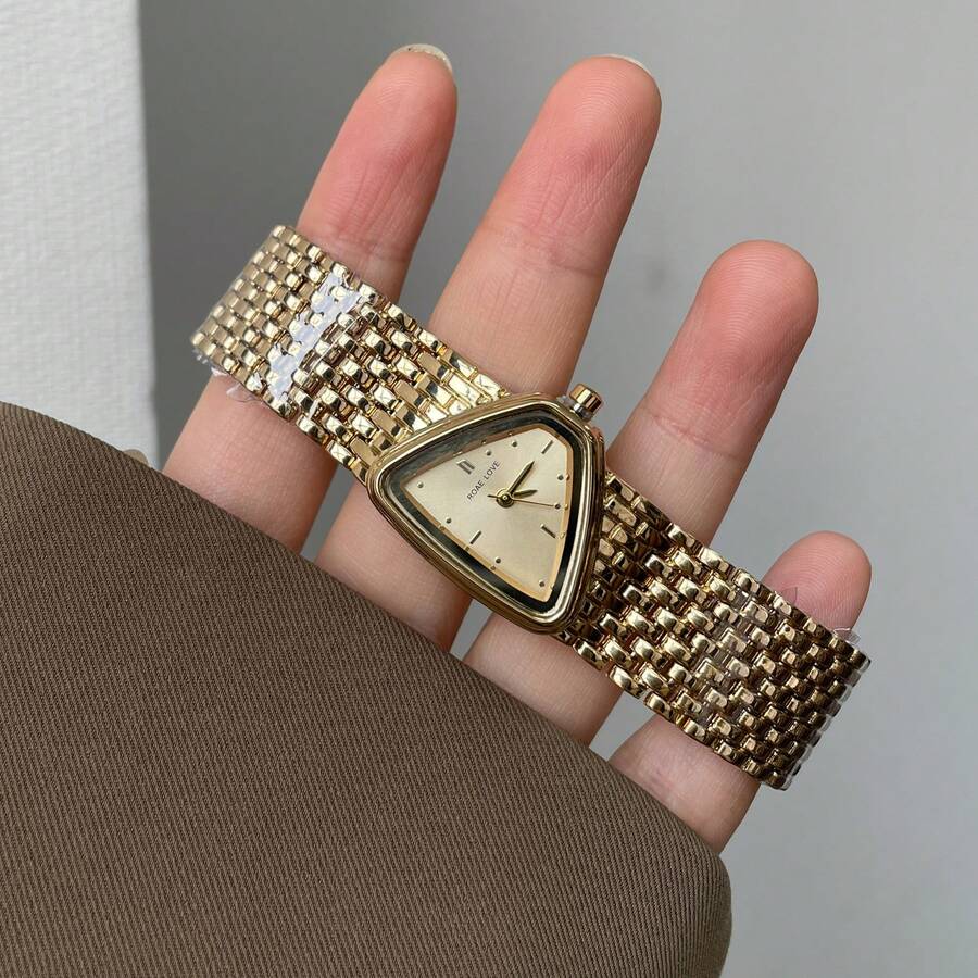 1 chiếc đồng hồ đeo tay nữ CILOA thời trang, tinh tế, cao cấp, chống nước, thích hợp đeo hàng ngày. - Vàng - Xem 1