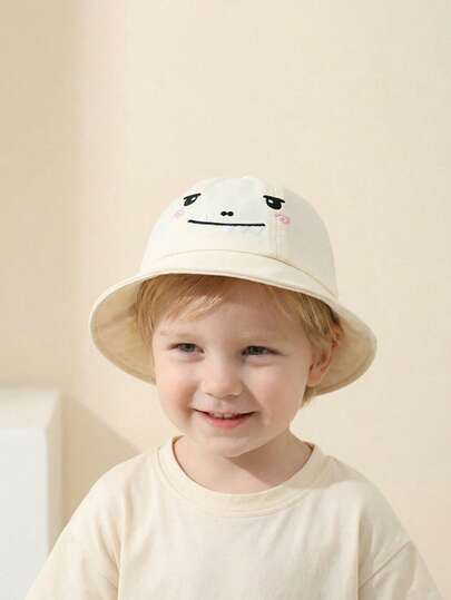 "Cute Little Dinosaur Bucket Hat, The First Choice For Outdoor Sun Protection For 1-3-Year-Old Babies, Cute And Practical!"