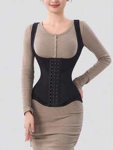 MISTHIN New Design Tank Top Strap Waist Trimmer Slimming Shapewear Tummy Control Body Shaper With Back Support - Nhiều màu - Xem 1