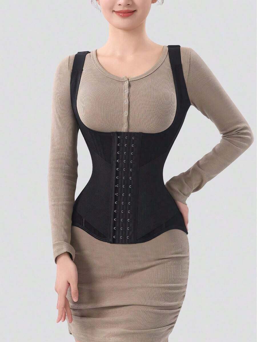 MISTHIN New Design Tank Top Strap Waist Trimmer Slimming Shapewear Tummy Control Body Shaper With Back Support - Nhiều màu - Xem 1