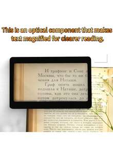 1/3pcs Portable Card-Sized Magnifier, 3X Magnification, Each Reading Magnifier Equipped With 3X Fresnel Lens, Can Be Used As 3X Magnifying Glass, Pocket Magnifier - Magnifier - View 3