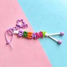 One Personalized Hand-Woven Keychain, Colorful Beads, Star/Bear Accessories, And Customizable Lettering. A Great Back-To-School Or Birthday Gift. - Star Keychain - View 13