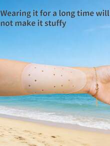 1对透气硅胶乳贴，可重复使用隐形乳垫，贴合肌肤的粘性乳贴，适用于露背婚纱和夏季服装 - 彩色 - 查看 5