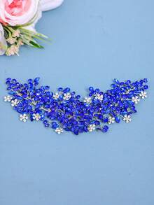 1pc Women's Elegant Crystal Headband, Handmade Luxury Party/Wedding Hair Accessory, Bridal Crown, Princess Birthday Gift - Multicolor - View 10