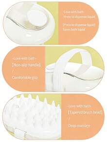 Pet Shampoo Dispensing Bath Brush, Dog & Cat Grooming Tool For Washing, Massaging & Shedding Control - View 6