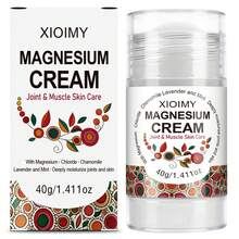 Xioimy 40克镁按摩棒，适用于关节、肌肉和肌肤，72小时深层补水，呵护关节和肌肉肌肤，蕴含洋甘菊、乳木果油和薰衣草提取物，易于吸收，清爽不油腻。 - 白色 - 查看 9