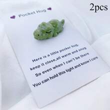 Móc khóa hình cá sấu dễ thương bỏ túi kèm thiệp chúc mừng, tượng cá sấu mini bằng nhựa, món quà ý nghĩa dành cho bạn bè và gia đình. - Xem 8