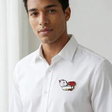 脾气暴躁的招财猫吹风机胸针，趣味珐琅别针，个性化配饰“吹你脸”招财猫胸针，日式趣味徽章，小众奇趣别针 - 紅色 - 查看 4