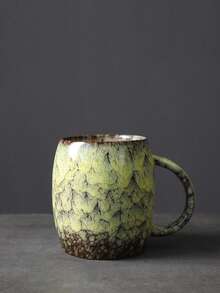 1 chiếc cốc sứ tráng men rạn kiểu cổ điển 400ml, cốc nước văn phòng đơn giản, cốc bia dung tích lớn, cốc pha cà phê nghệ thuật, cốc cà phê có quai treo, cốc tráng men rạn sáng tạo. - Nhiều màu - Xem 12