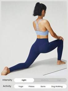 GLOWMODE 24" FeatherFit ™   Low Impact 7/8 Leggings Gym  Spring Summer - 藏蓝色 - 查看 7