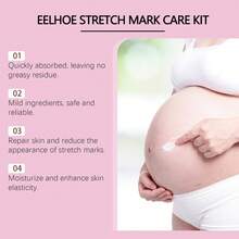 EELHOE Pregnancy Skin Care Kit For Stretch Marks And Scars, 4 Pc Includes Stretch Mark Oil, Stretch Mark Body Wash, Stretch Mark Cream, And Body Lotion, Pregnancy And Maternity Stretch Marks, Gift For Mom To Be, 4 Piece Full Size Set - Formal Wear - View 9