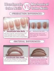 短款杏仁形乳白色美甲贴片，提升您的优雅气质，10片装，100%纯手工制作短款杏仁形美甲贴片套装，优雅性感风格，甜美少女美甲，杏仁形，美白美甲贴片，纯手工可重复使用亚克力美甲贴片，包含1个迷你指甲锉和1个自粘标签美甲贴片。 - 彩色 - 查看 7