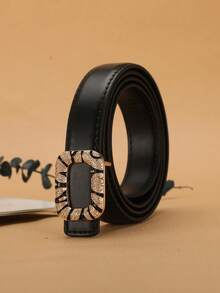 女士时尚简约百搭真皮腰带 - 彩色 - 查看 8