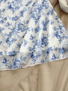 Women Short Dresses - Light Wash - View 1